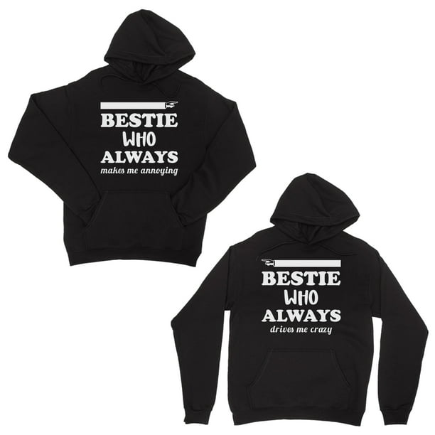 Details about   Best Babes BFF Matching Black Hoodies